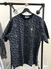 BAPE Black Sport Monogram Ape Head One Point