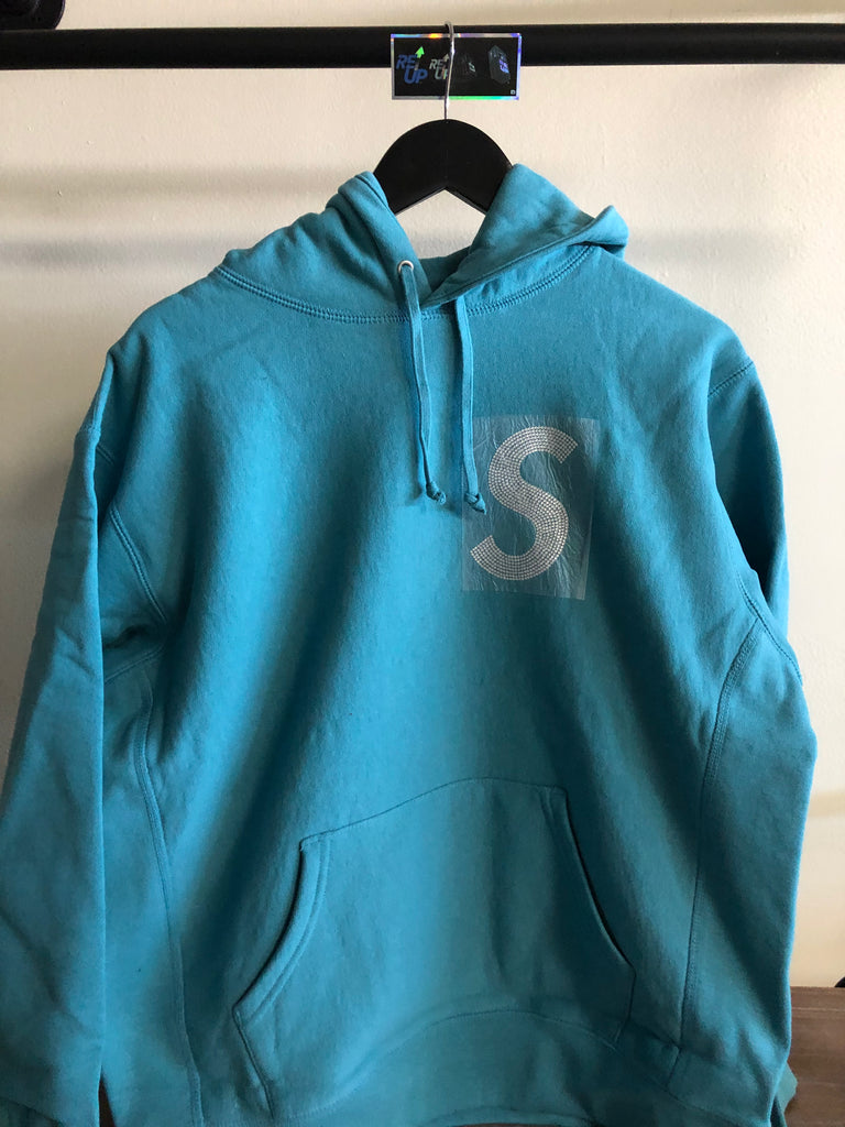 Supreme s sales logo hoodie blue